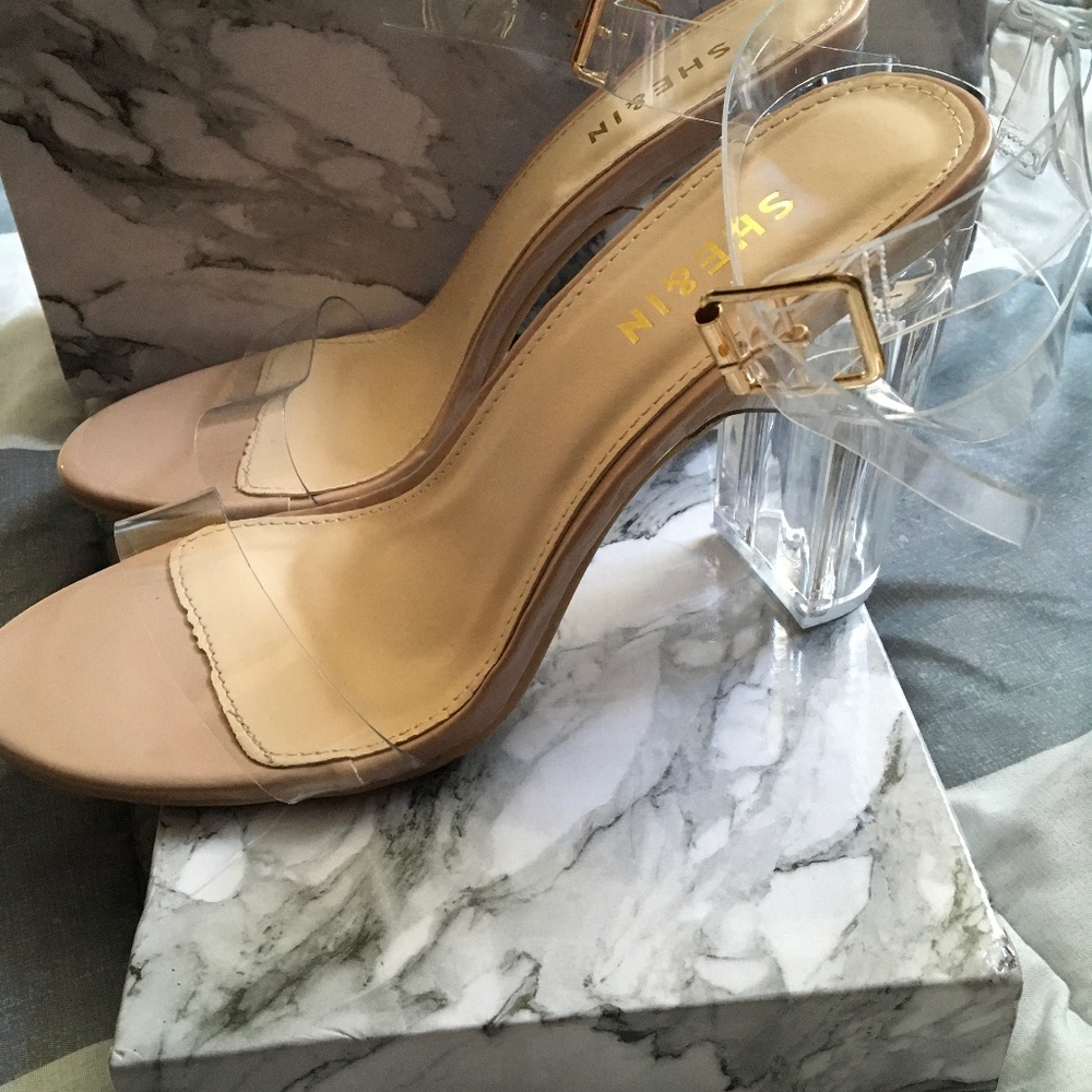Clear heels